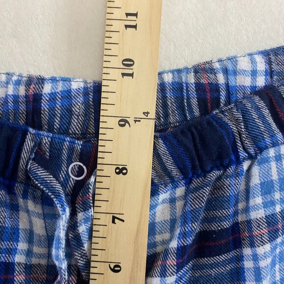 Patriots NFL Women Large Blue White Red Plaid Drawstring Pajama Pants Sleep Wear - Picture 8 of 8